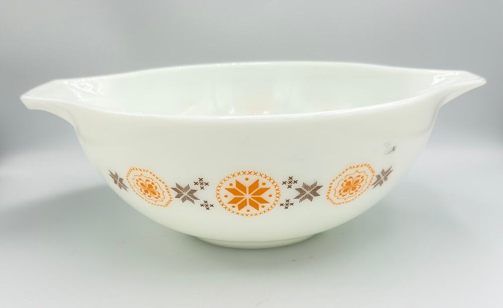 Vintage PYREX 444 Town & Country Cinderella Glass Mixing Bowl 4 Qt
